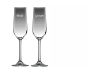 Custom Etched Champagne Flutes